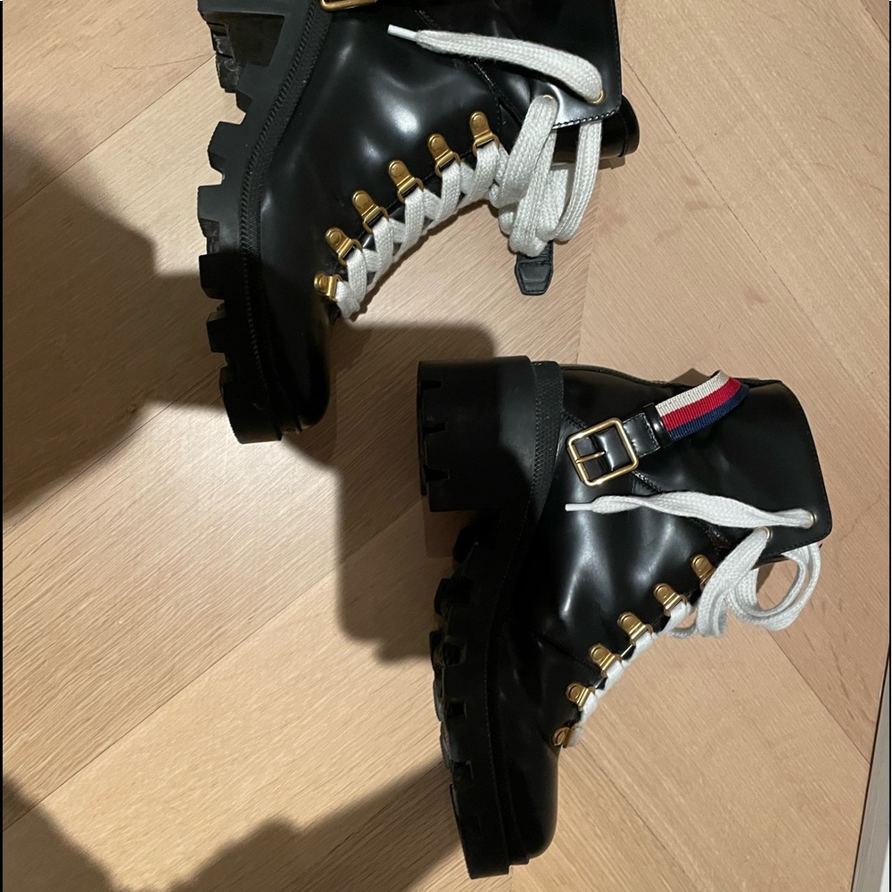 Gucci Trip Lug Sole Combat Boot size 38 - Picture 3 of 5